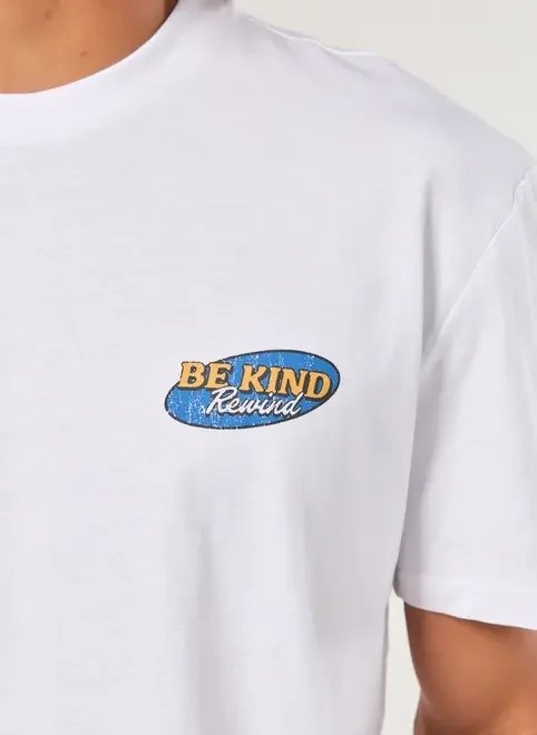 camiseta comfort branca be kind camiseta comfort branca be kind