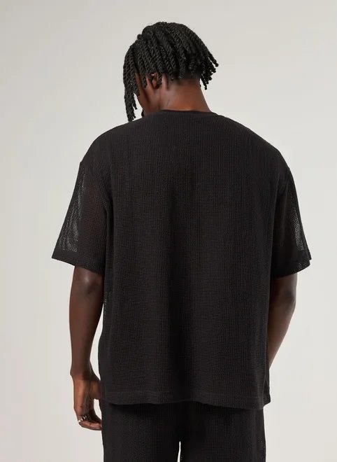 camiseta box texturizada algodão camiseta box texturizada algodão