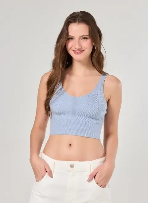 regata tricô fios metalizados regata tricô fios metalizados