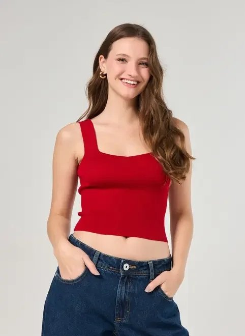 regata canelada em tricô regata canelada em tricô