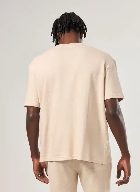 camiseta box atoalhada areia camiseta box atoalhada areia