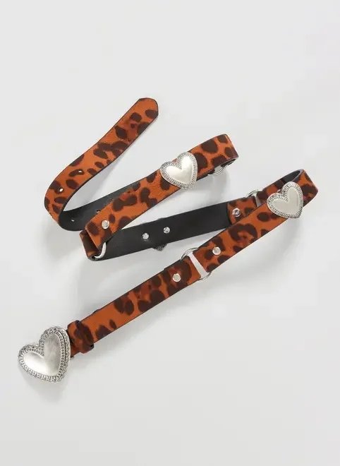 cinto oncinha fivela coração cinto oncinha fivela coração