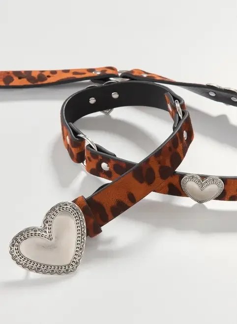 cinto oncinha fivela coração cinto oncinha fivela coração