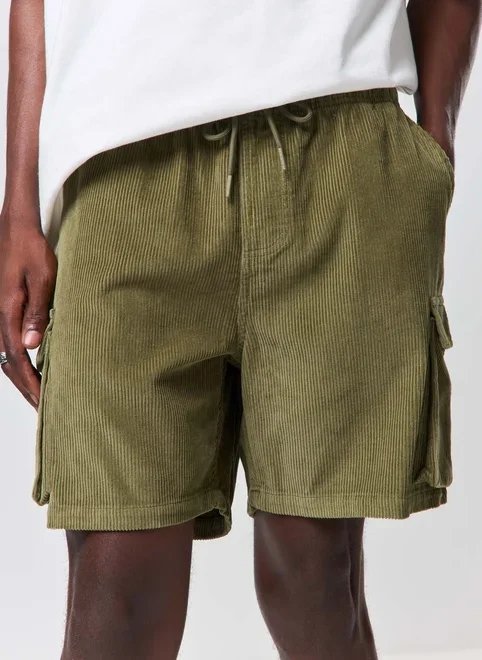 bermuda cargo cotelê verde oliva bermuda cargo cotelê verde oliva