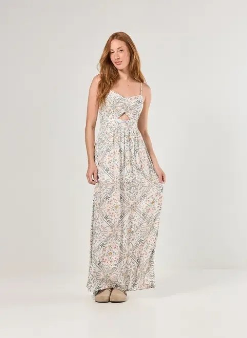 vestido midi estampado fios metalizados vestido midi estampado fios metalizados