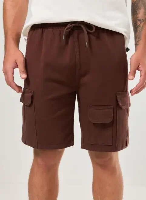bermuda cargo em sarja marrom bermuda cargo em sarja marrom