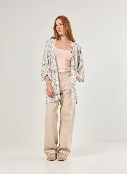 kimono estampado fios lurex kimono estampado fios lurex