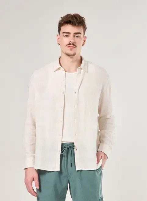 camisa box manga longa textura camisa box manga longa textura