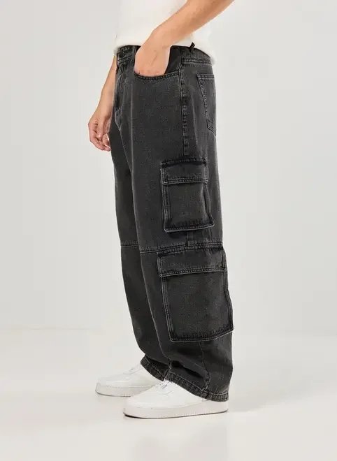 calça jeans baggy cargo calça jeans baggy cargo