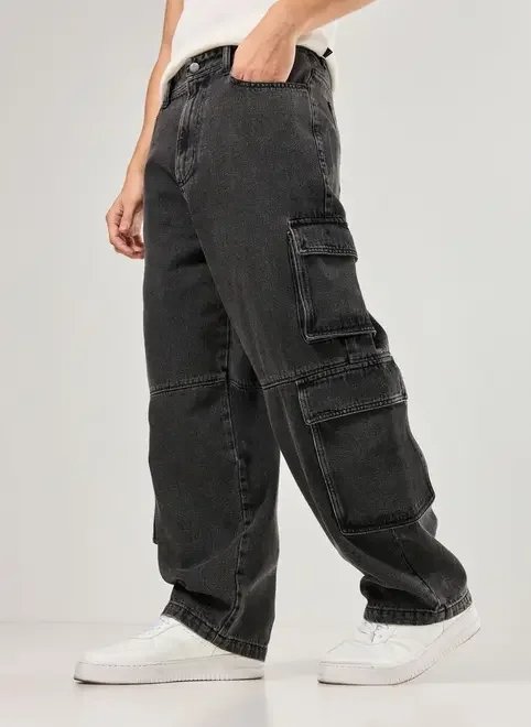 calça jeans baggy cargo calça jeans baggy cargo