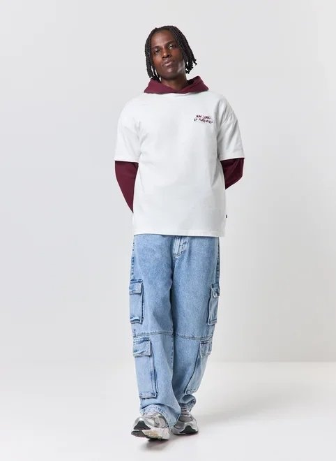 calça jeans baggy cargo calça jeans baggy cargo