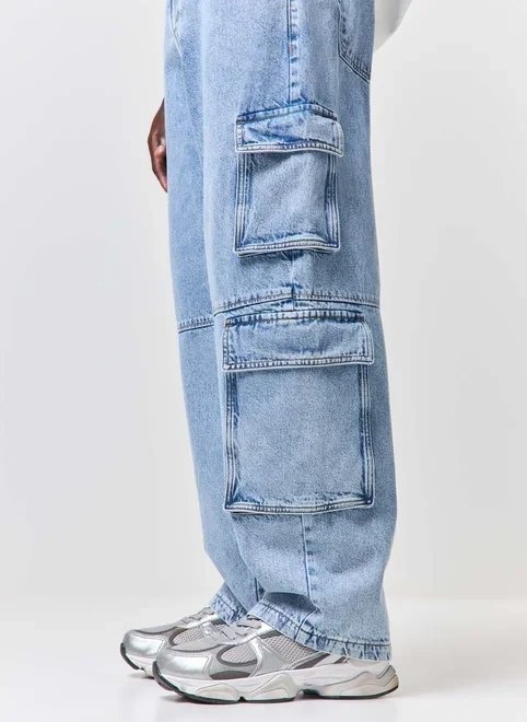 calça jeans baggy cargo calça jeans baggy cargo