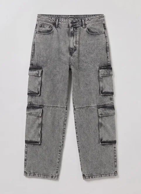 calça jeans baggy cargo calça jeans baggy cargo