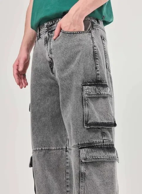 calça jeans baggy cargo calça jeans baggy cargo