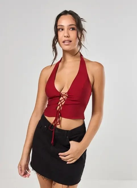 cropped frente única amarração cropped frente única amarração