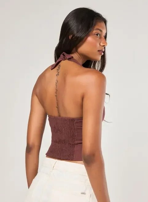 cropped frente única amarração cropped frente única amarração