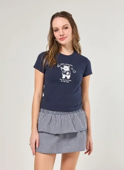 blusa azul-marinho urso blusa azul-marinho urso