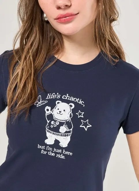 blusa azul-marinho urso blusa azul-marinho urso