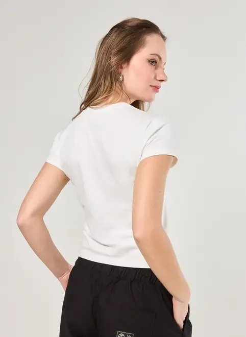 blusa manga curta branca urso coração blusa manga curta branca urso coração