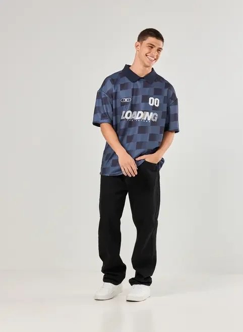 camiseta polo oversized esportiva camiseta polo oversized esportiva