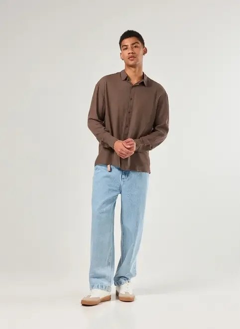 camisa comfort manga longa linho camisa comfort manga longa linho