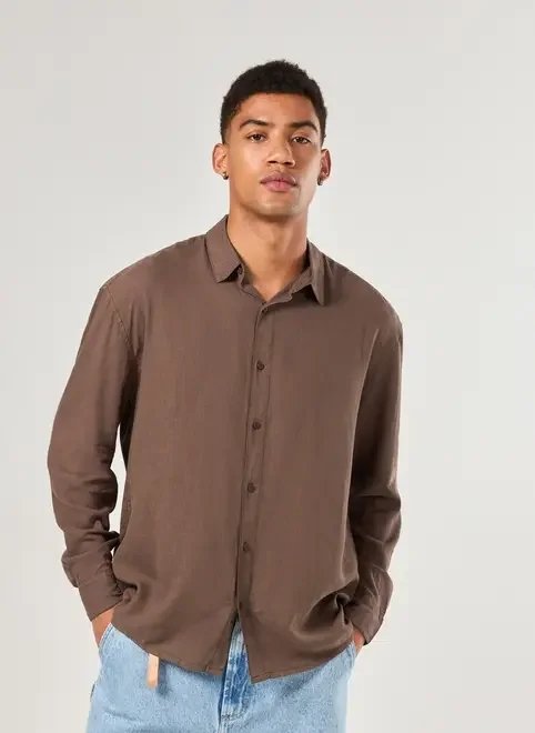 camisa comfort manga longa linho camisa comfort manga longa linho