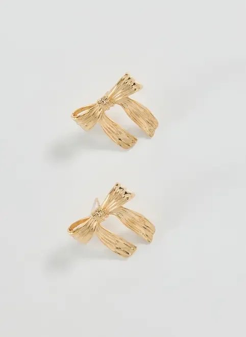 brinco laço dourado brinco laço dourado