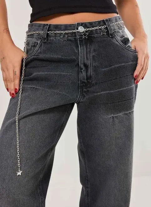 cinto belly chain prateado estrelas cinto belly chain prateado estrelas