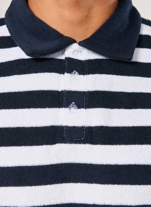 camiseta polo box atoalhada listrada camiseta polo box atoalhada listrada