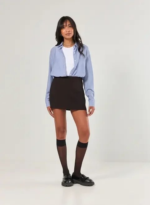 short saia básico em tecido short saia básico em tecido