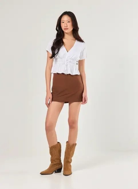 short saia básico em tecido short saia básico em tecido