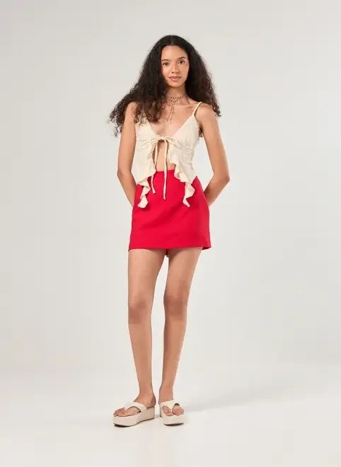 short saia básico em tecido short saia básico em tecido