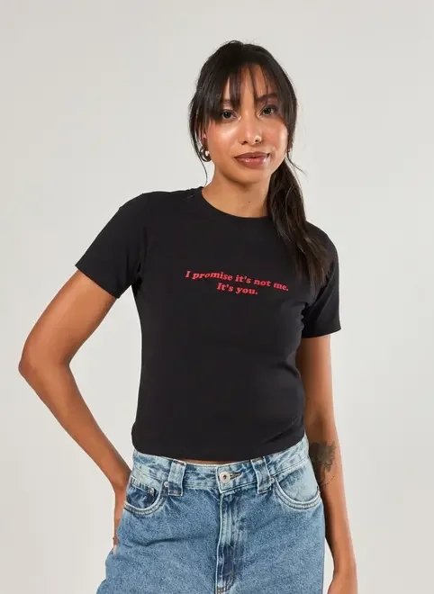 camiseta preta it's you camiseta preta it's you