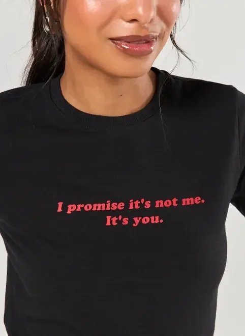 camiseta preta it's you camiseta preta it's you