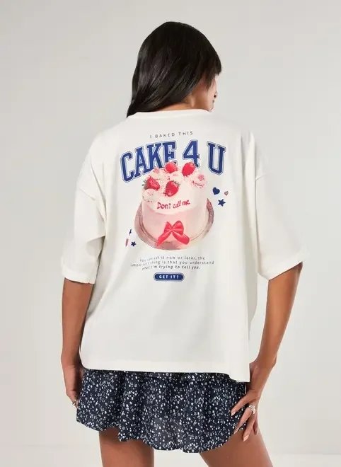 camiseta box off-white cake camiseta box off-white cake