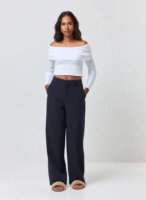 calça reta alfaiataria calça reta alfaiataria