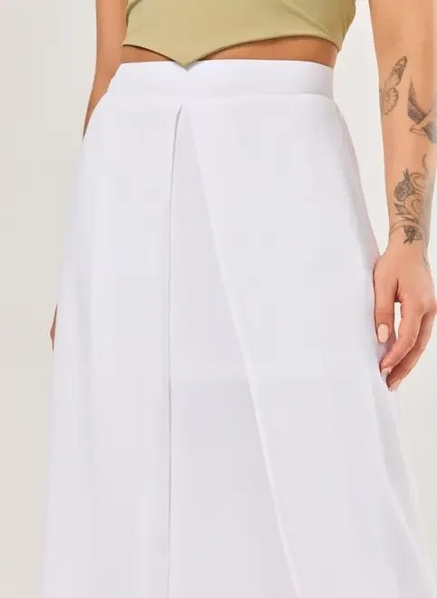 saia longa branca pareô saia longa branca pareô