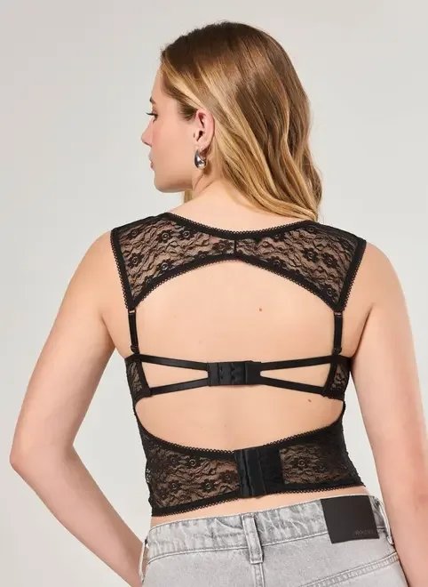 corselet de renda preta corselet de renda preta