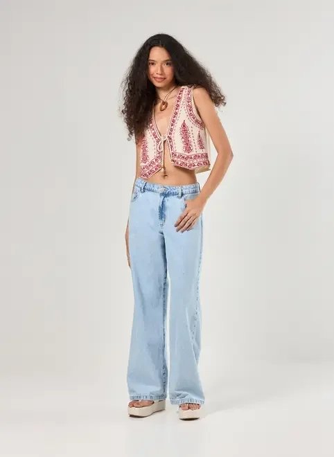 colete linho bordado colete linho bordado