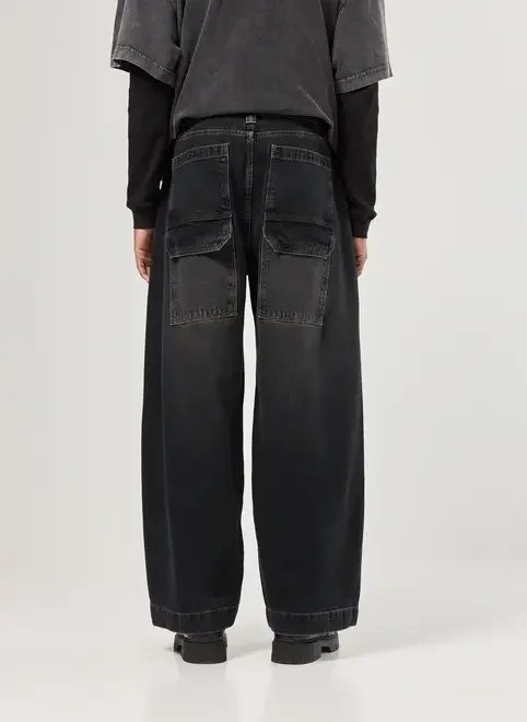 calça oversized jeans black calça oversized jeans black