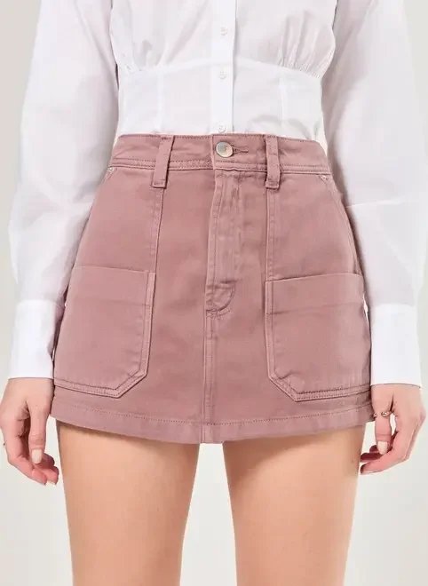 short saia sarja costuras marcantes short saia sarja costuras marcantes