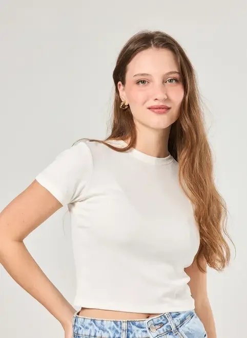 cropped manga curta cropped manga curta