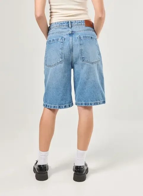 bermuda jeans cintura média bermuda jeans cintura média