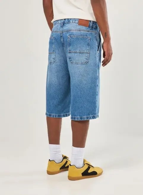 bermuda jorts jeans médio bermuda jorts jeans médio
