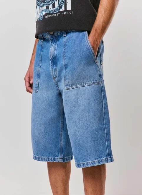 bermuda jorts jeans médio bermuda jorts jeans médio