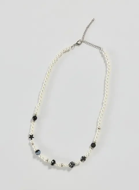 colar pérolas artificiais com pingentes colar pérolas artificiais com pingentes