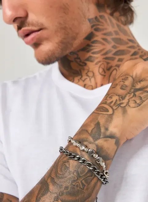conjunto duas pulseiras smile prateadas conjunto duas pulseiras smile prateadas