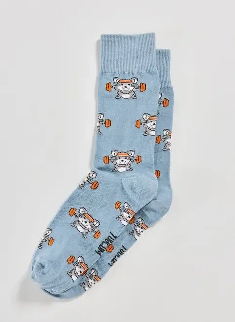 meia azul rato de academia meia azul rato de academia