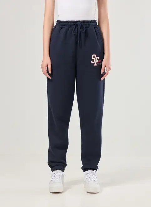 calça jogger moletom marinho san francisco calça jogger moletom marinho san francisco