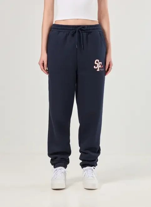 calça jogger moletom marinho san francisco calça jogger moletom marinho san francisco